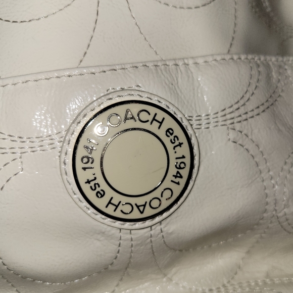 Coach Cream leather diaper bag - Picture 6 of 13